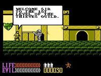 une photo d'Ã©cran de Wizards and Warriors 3 sur Nintendo Nes